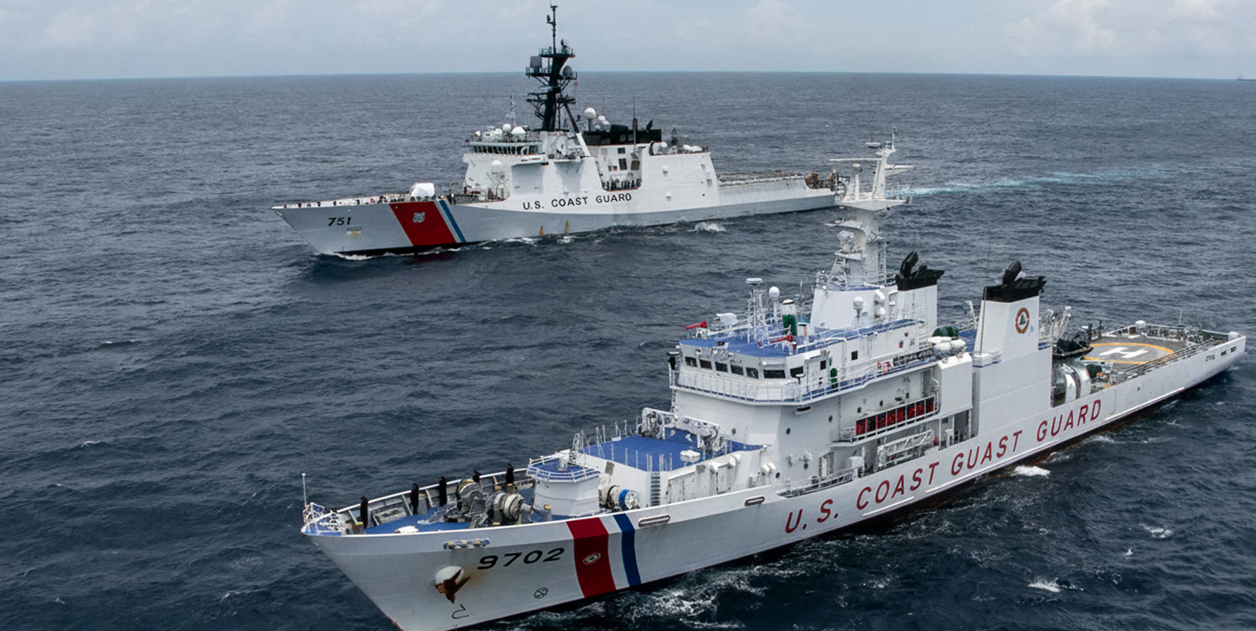U.S. Coast Guard cutters underway